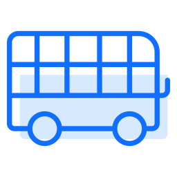 dwupoziomowy autobus ikona