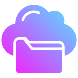 archiviazione cloud icona