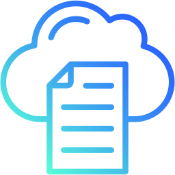 Cloud library icon