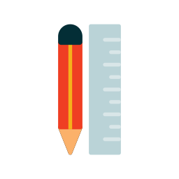 ołówek i linijka ikona