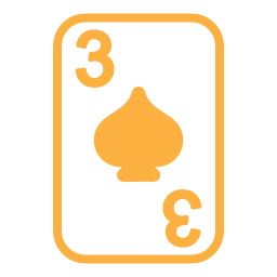 Three of spades icon