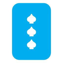 Three of clubs icon