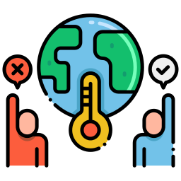 le réchauffement climatique Icône