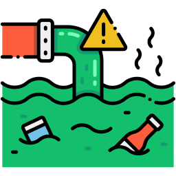 Water pollution icon