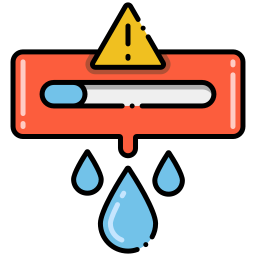 Water scarcity icon