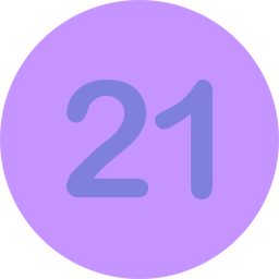 numero 21 icona