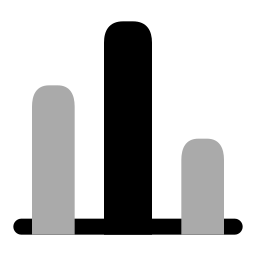 gráfico de barras Ícone