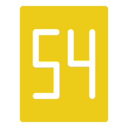 cincuenta y cuatro icono