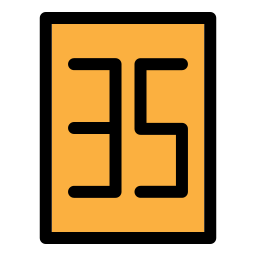 Thirty five icon