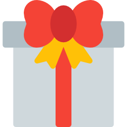 caja de regalo icono