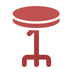 chaise de bar Icône