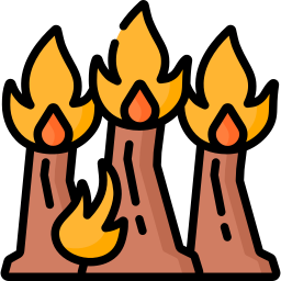 Fuego incontrolado icono