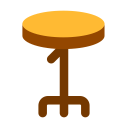 chaise de bar Icône