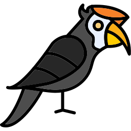 Птица-носорог иконка