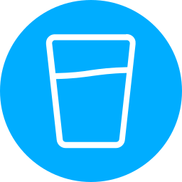 vaso de agua icono