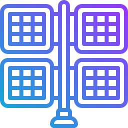 Solar panel icon