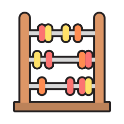 Abacus toy icon