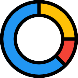 gráfico circular icono