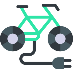 Electric bike icon