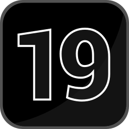 Number 19 icon