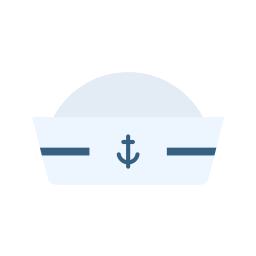 sombrero de marinero icono