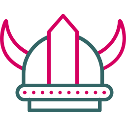 Viking helmet icon