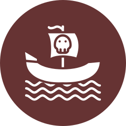 nave pirata icona