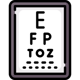 test oczu ikona