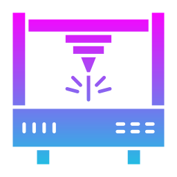 laser snij machine icoon