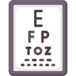 test oculaire Icône