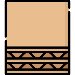 cartón de doble pared icono