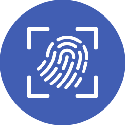 Fingerprint scan icon