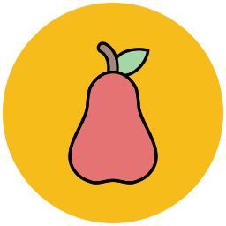 pomme rose Icône