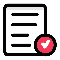 Registered document icon