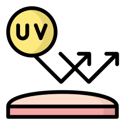 Protección uv icono