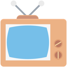 caja de televisión icono