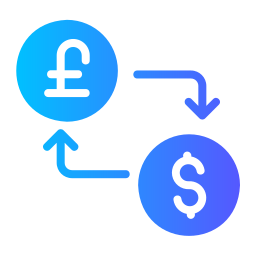 cambio di valuta icona