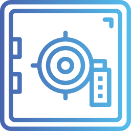 cassetta di sicurezza icona