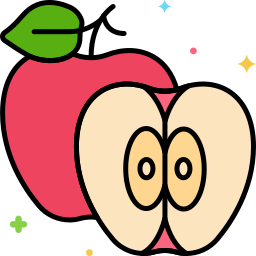 Красное яблоко иконка