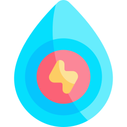 energía del agua icono