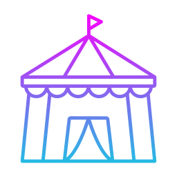 namiot cyrkowy ikona