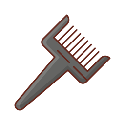 escova de tintura de cabelo Ícone