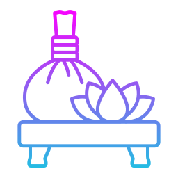 massagem herbal Ícone