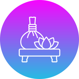 massagem herbal Ícone