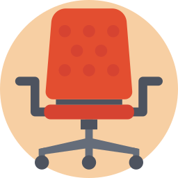 krzesło obrotowe ikona