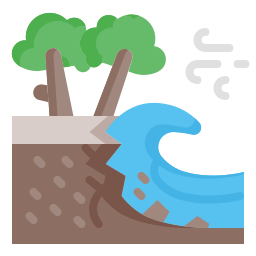 erosión icono