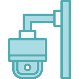 telecamera a circuito chiuso icona