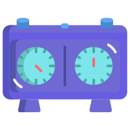 Chess clock icon