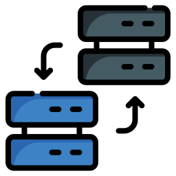 transferencia de datos icono