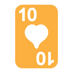 diez de corazones icono